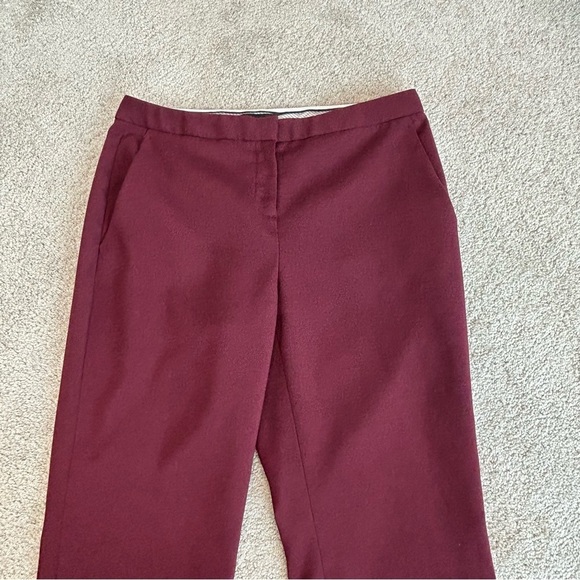 TROUVE maroon burgundy trouser dress pants Sz 4 - Picture 3 of 12